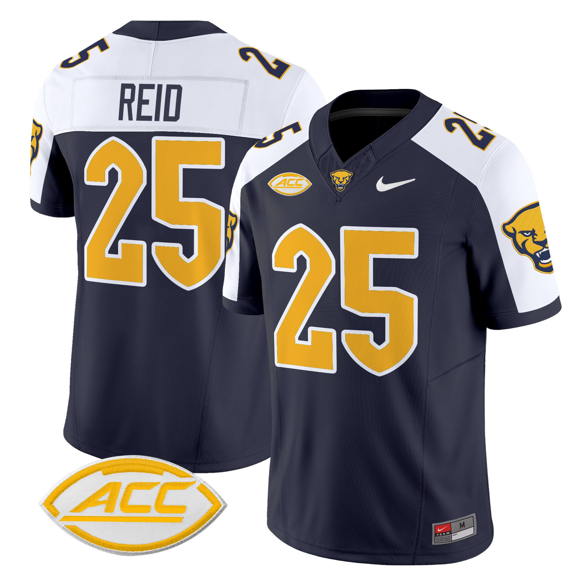 Men Pittsburgh Panthers #25 Reid Black Nike 2024 Vapor Limited NCAA Jersey